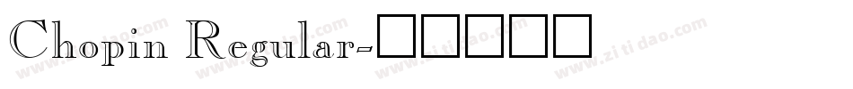Chopin Regular字体转换